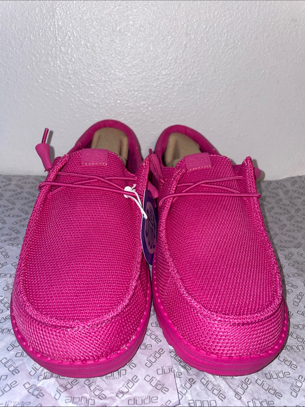 Hey Dude Wendy Funk Mono Fuchsia Pink - Picture 2 of 12